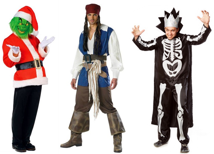Мужские костюмы на Хэллоуин: гоблин, пират, скелет
