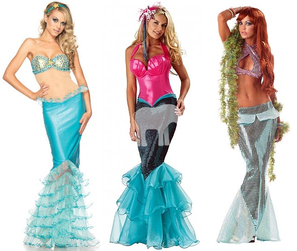 Женские костюмы на Хэллоуин: русалки