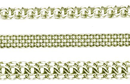 Золотые цепочки. Плетение бисмарк