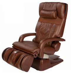 Массажное кресло коричневое